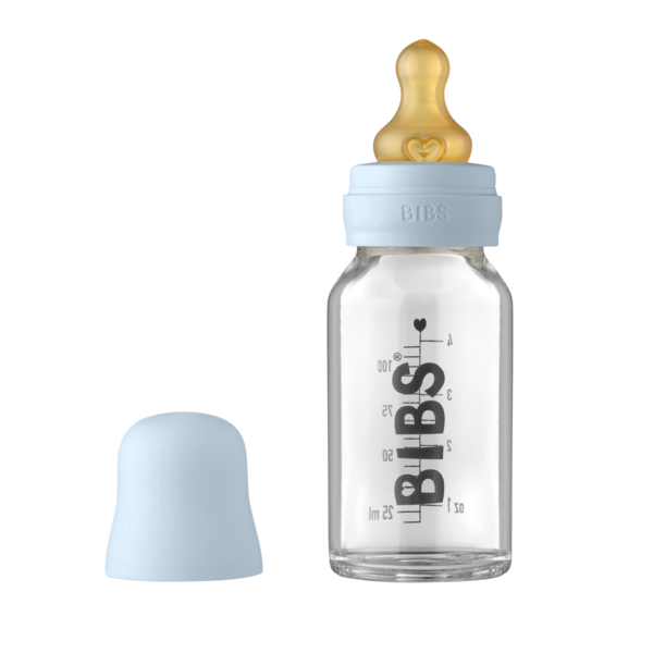 Bibs Biberon Anticolici Sticlă 110 ml Baby Blue - imagine 4