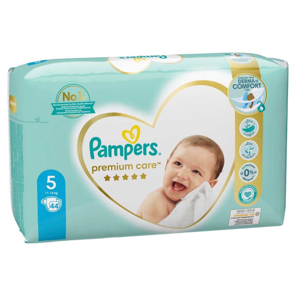 Pampers Premium Care Scutece Junior, 44 buc