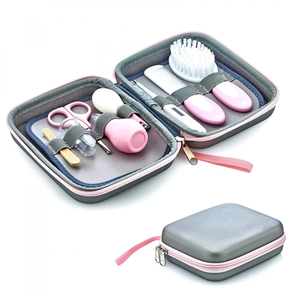 Set Ingrijire Bebelusi BabyJem 9 Piese Rosa - imagine 6