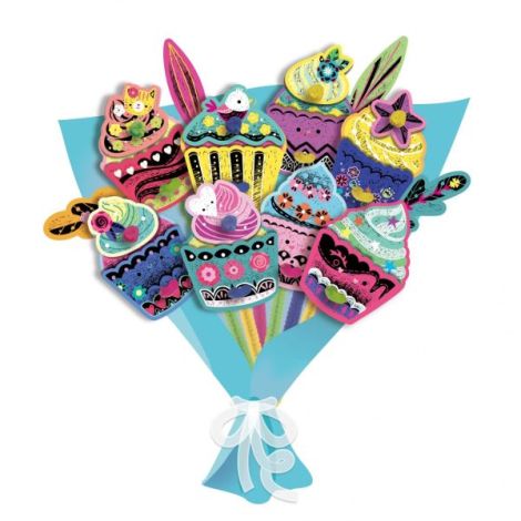 Set creativ Scratch Buchet-Tort Avenir | Jucarie manuala - imagine 2