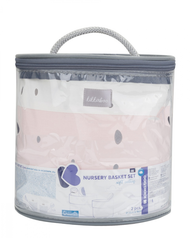 Set 2 Cosuri KikkaBoo Bear with me Pink