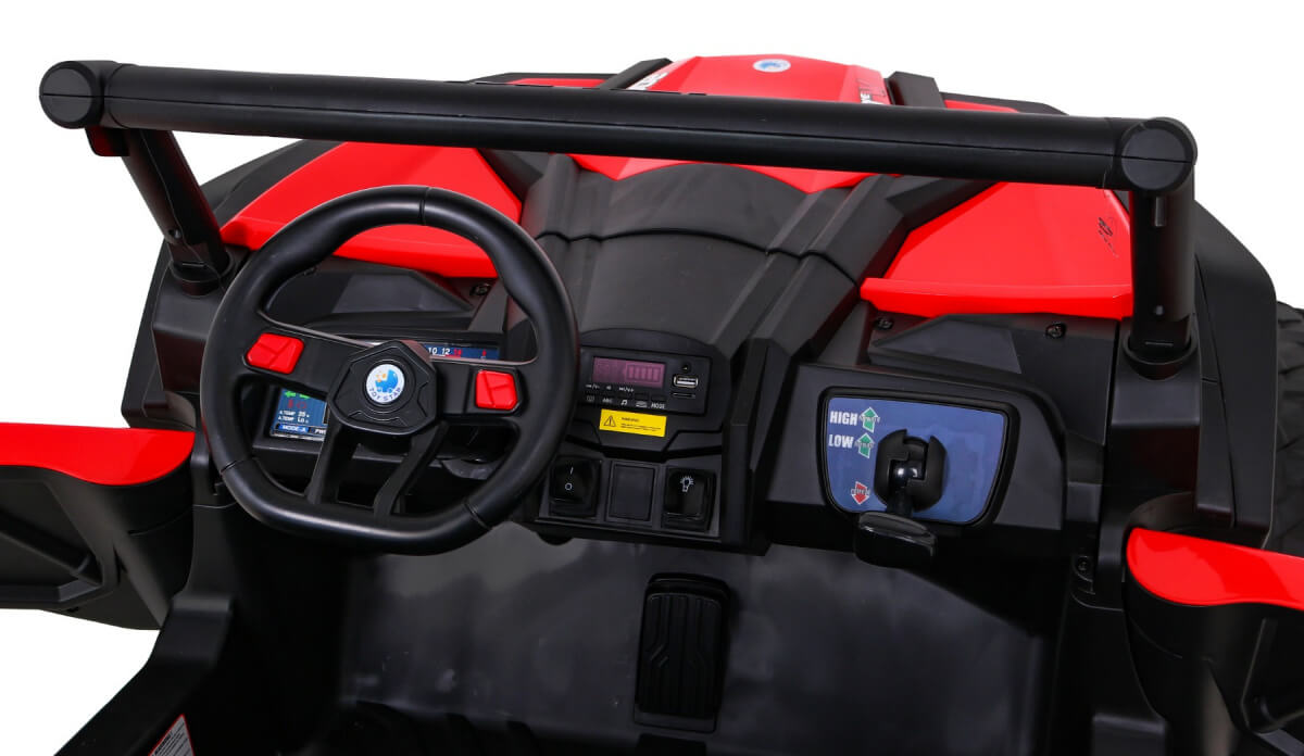 Masinuta Electrica UTV-MX 4x4 24V Rosu 2 Locuri - imagine 3
