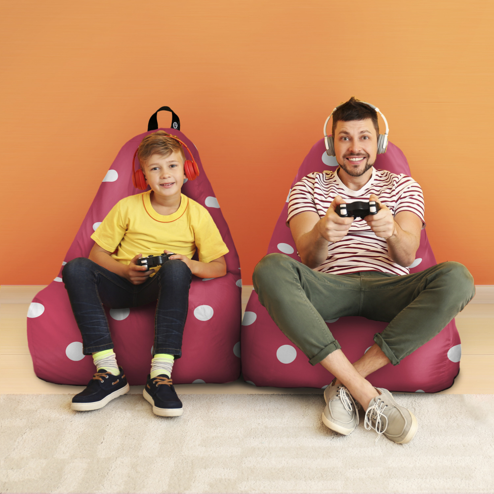 Fotoliu Puf Chill XL Roz Updeco - imagine 4