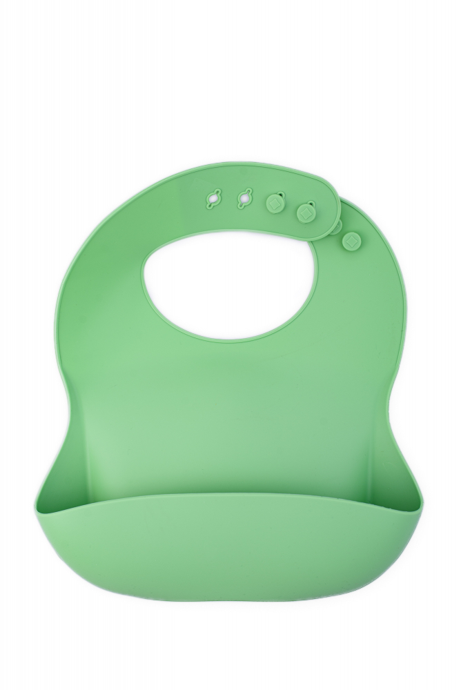 Baveta Silicon Reglabila Oaki Verde Pal cu buzunar - imagine 2