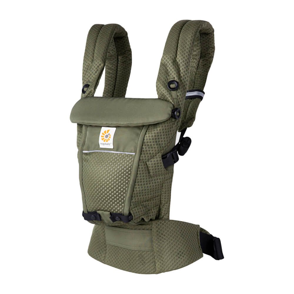 Marsupiu Ergobaby Adapt Soft Flex Mesh, Olive - imagine 5