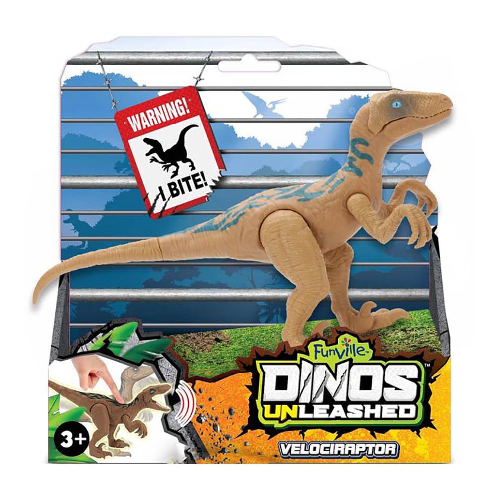 Jucarie Interactiva Dinos Unleashed Velociraptor cu Sunet