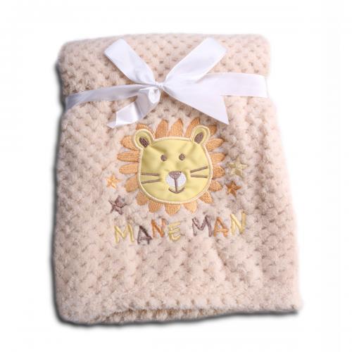 Paturica Cangaroo Freja Beige, Moale și Caldă - imagine 2