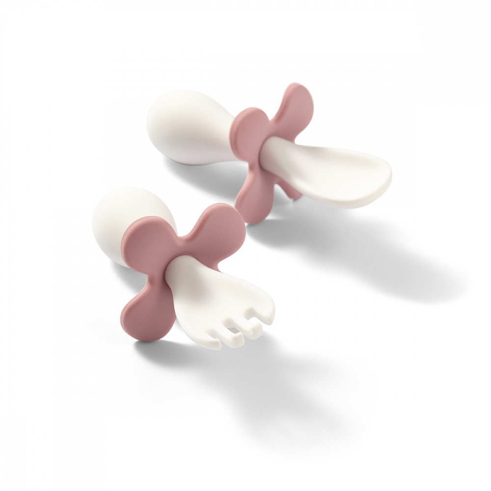 Set tacamuri Babyono ergonomice roz – 50 RON - imagine 2