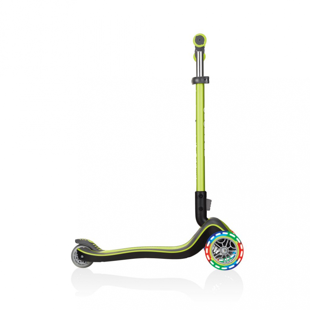 Globber Elite Deluxe Lights Verde | Trotineta Pliabila cu LED - imagine 4