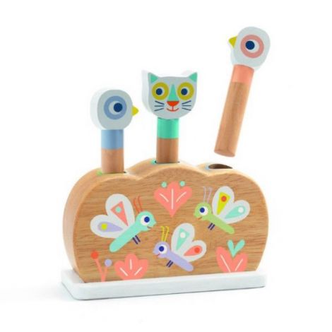 Pop up motoric Djeco BabyPopi, Lemn