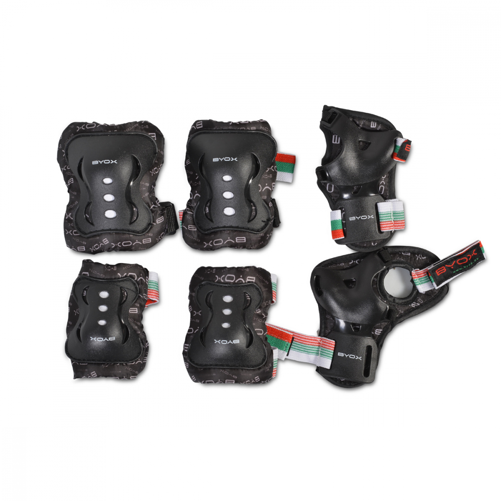 Byox Set protecții copii 25-50kg negru - imagine 2
