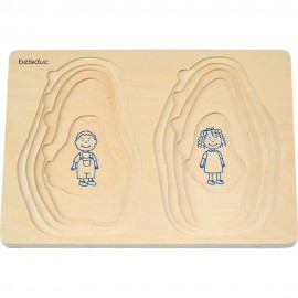 Puzzle Stratificat Bunica si Bunicul Beleduc - imagine 3