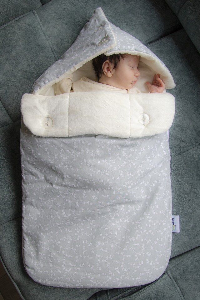 Paturică Multifuncțională BabyJem Gri, Bumbac - imagine 3