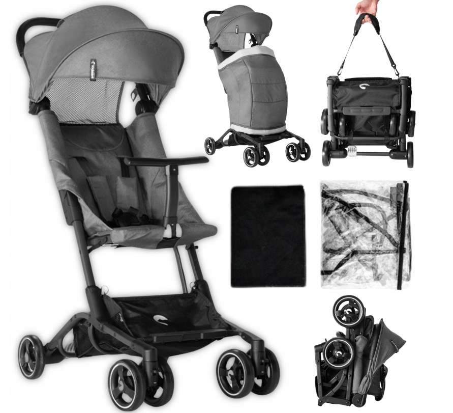 Carucior Kidnort Snopetrel Grey Ultracompact - imagine 10