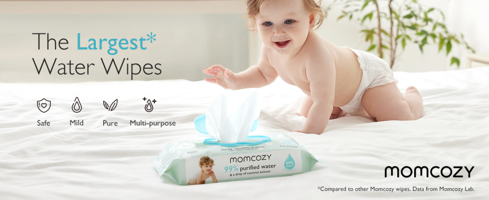 Servetele Momcozy Hipoalergenice 720 buc | Apă - imagine 5