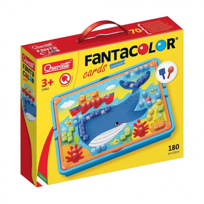 Quercetti FantaColor Animale - Joc Creativ Mozaic