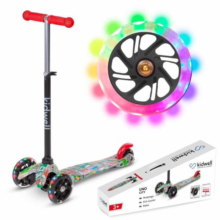 Trotineta Kidwell uno City, Ghidon Reglabil, LED