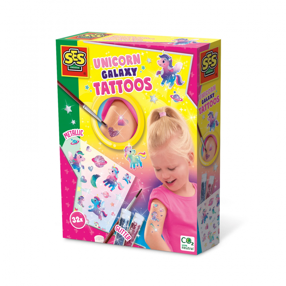 Set Tatuaje Unicorn Galaxie Ses Creative