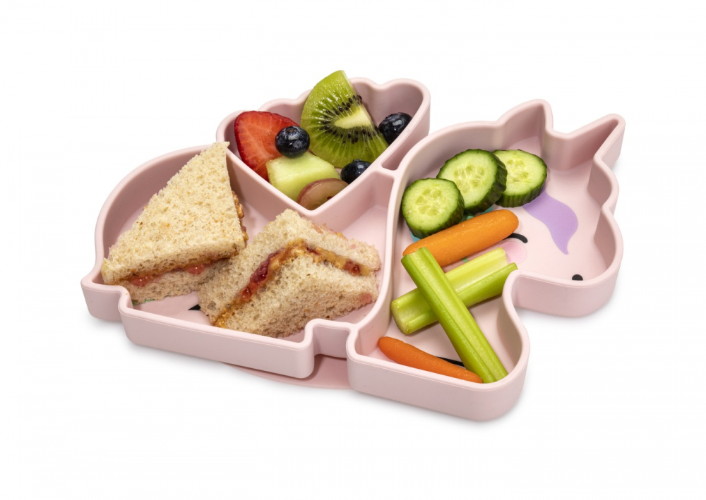 Farfurie Silicon Melii Unicorn cu Ventuza - imagine 3