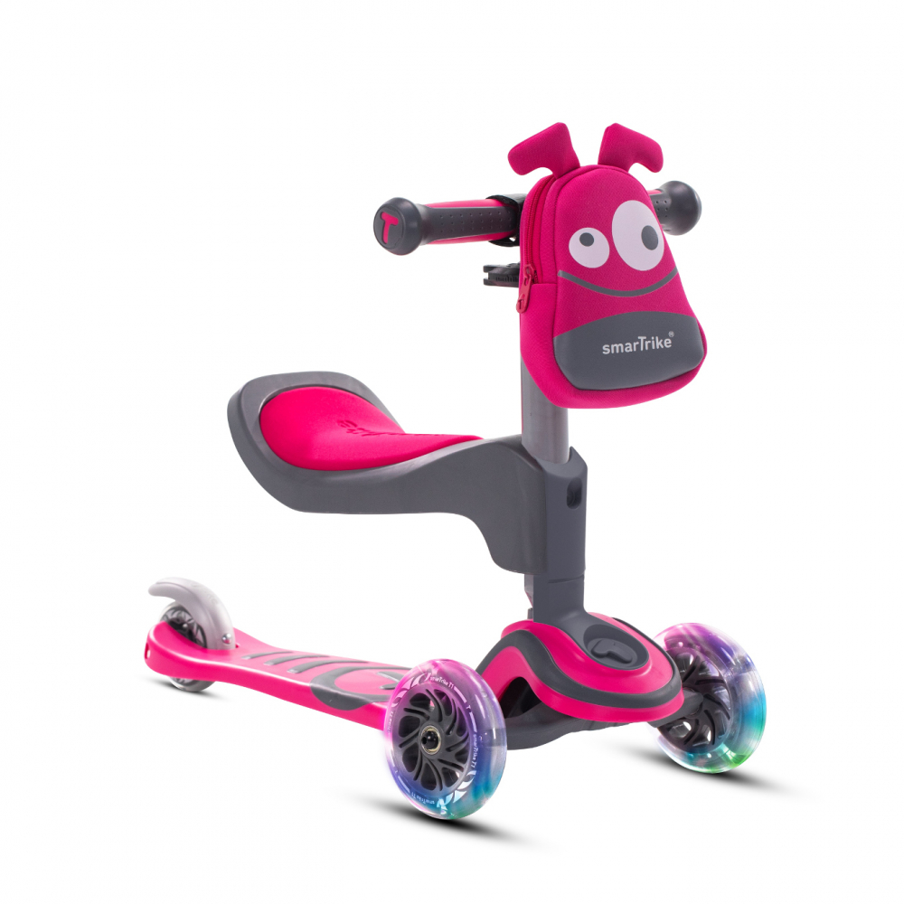 Trotineta SmarTrike T1 Roz cu Scaun si Gentuta - imagine 10