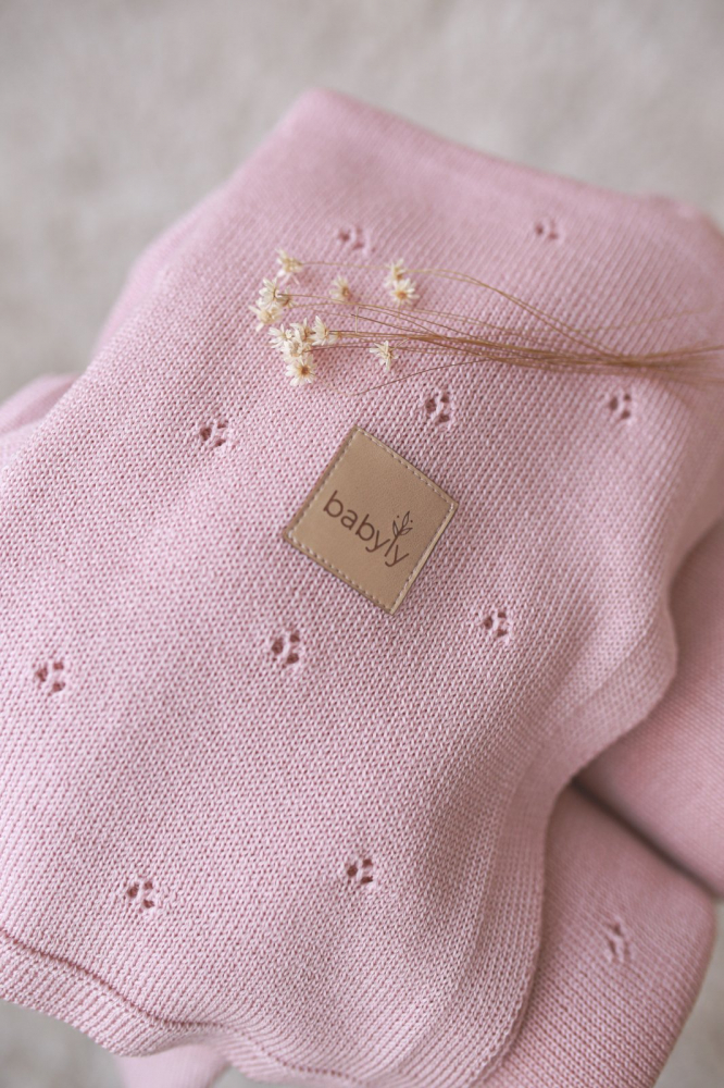 Babyly Paturica Merino Antialergenică Roz - imagine 2