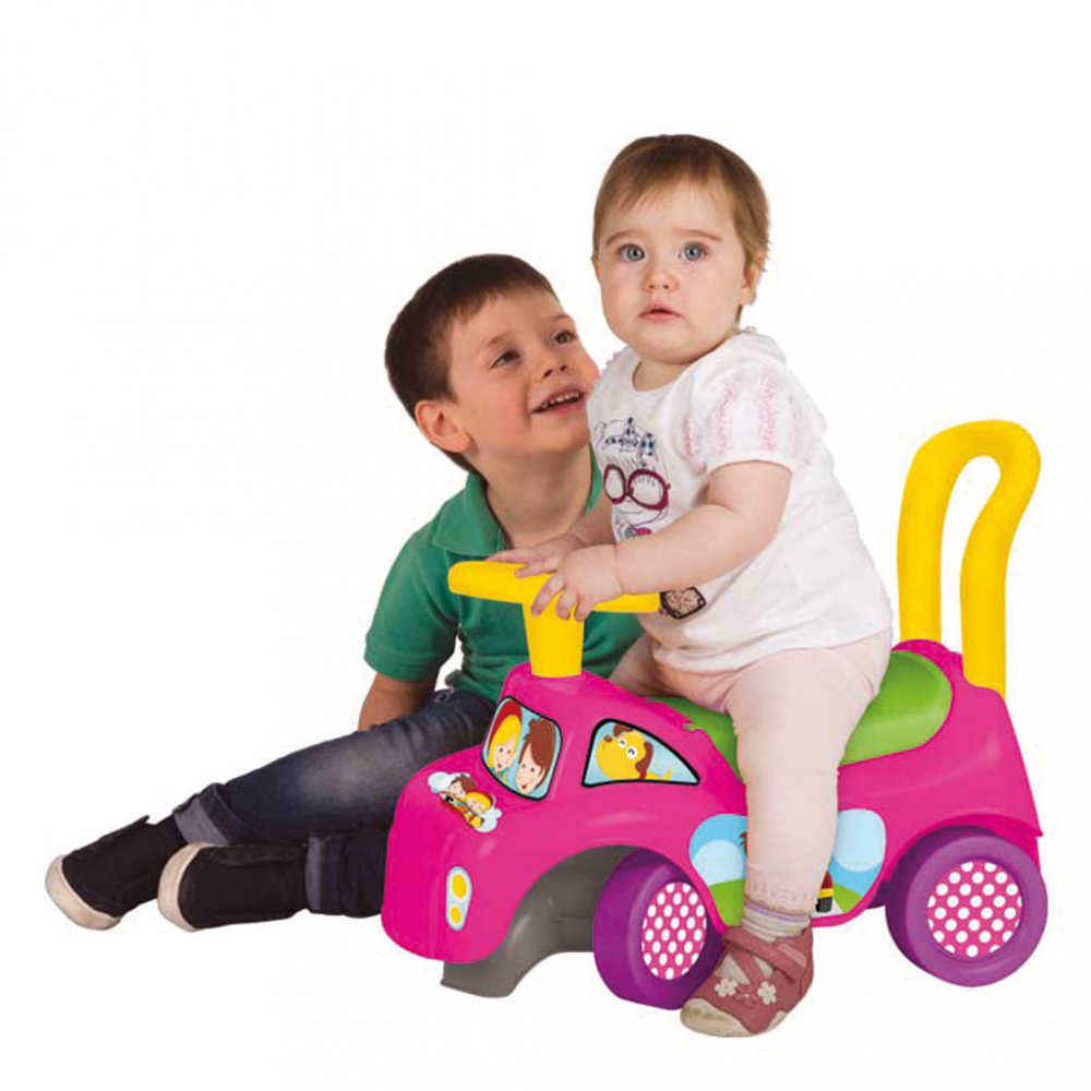 Mașinuță Dede Pink cu Spătar 1 An+ - imagine 4