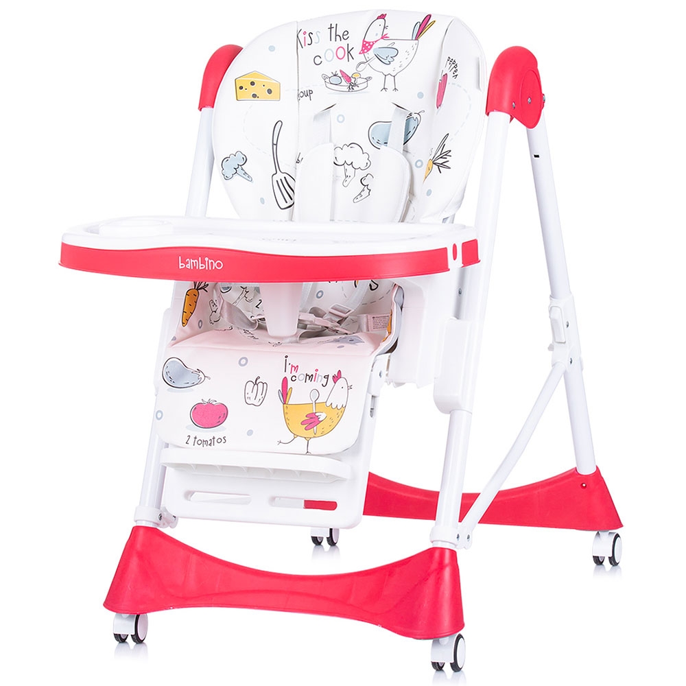 Scaun de masa Chipolino Bambino Poppy, Confortabil