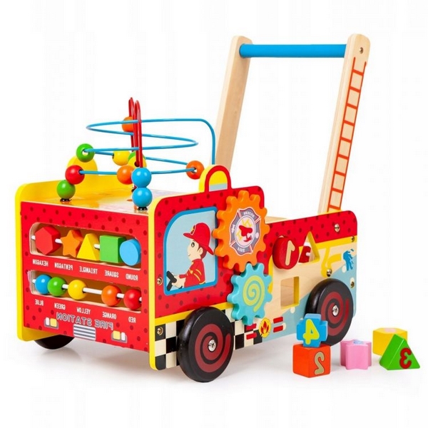 Antemergător Pompieri Ecotoys | Educativ și Multicolor - imagine 8