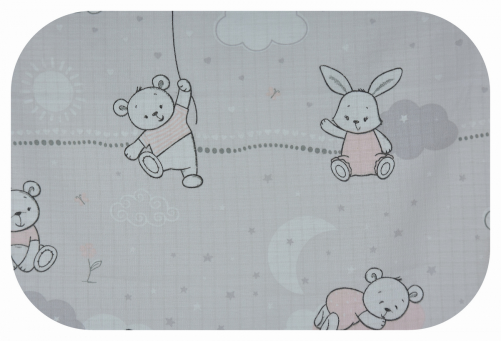 Scutec Muselina Egakids Bunny, 70x80 cm