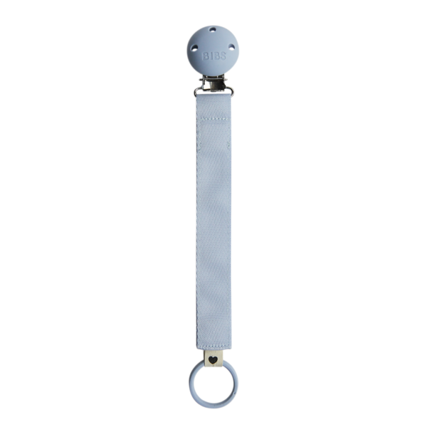 Lanțișor Clip Bibs Ribbon Dusty Blue, Prindere Sigură - imagine 3