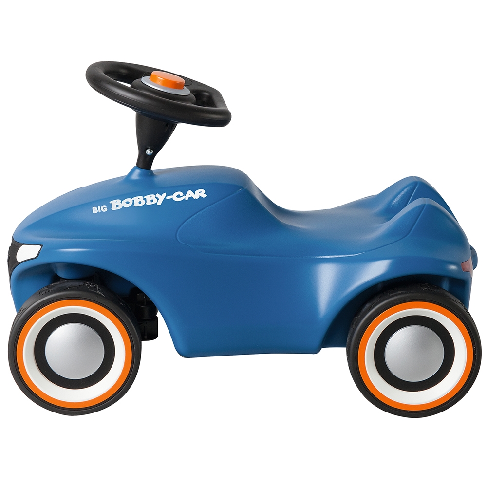 Masinuta Big Bobby Car Neo Blue, roti cauciuc, 1 an+