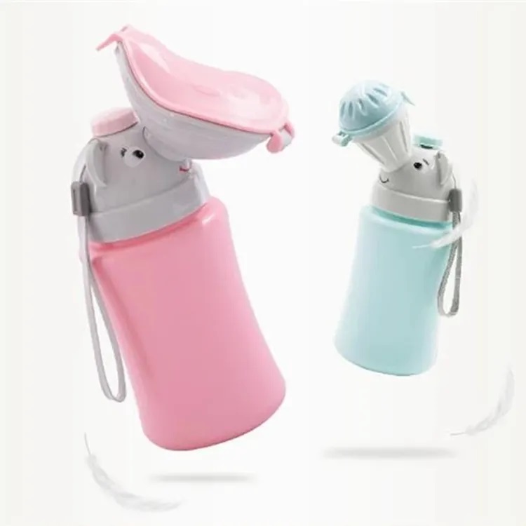 Pisoar Portabil Little Mom Travel Pink - Reutilizabil - imagine 11