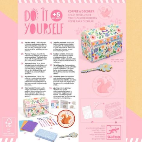 Joc Creativ DIY Cufar Fermecat Djeco | Decorativ - imagine 5