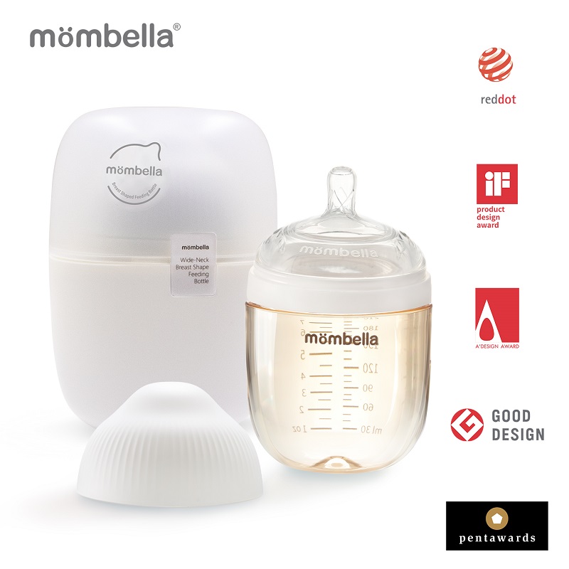 Biberon Anticolici Mombella 210ml PPSU Ivory - imagine 6