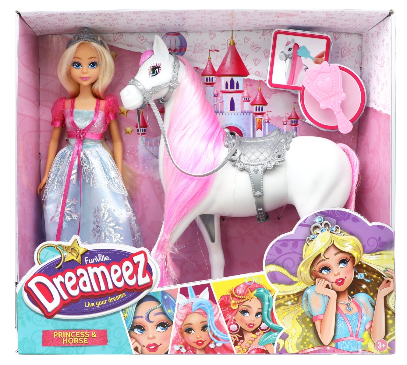 Set Papușă și Cal Dreameez - Joc Princiar
