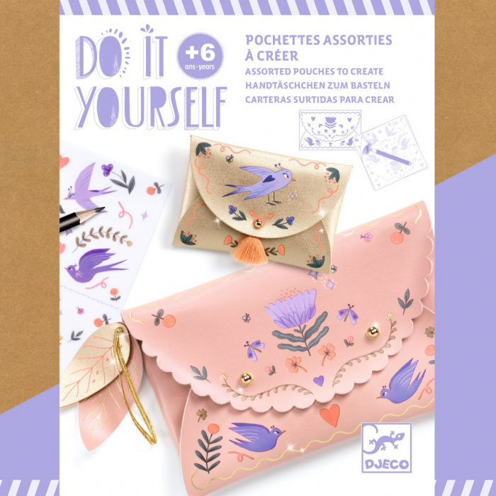 Set DIY Djeco Poseta și Portmoneu Creativ