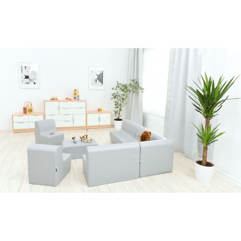 Dulap Quadro S Moje Bambino, Artar și Alb, Depozitare - imagine 3