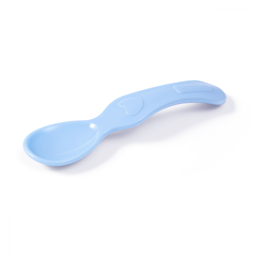 Set castron și linguriță Babyono albastru deschis - imagine 3