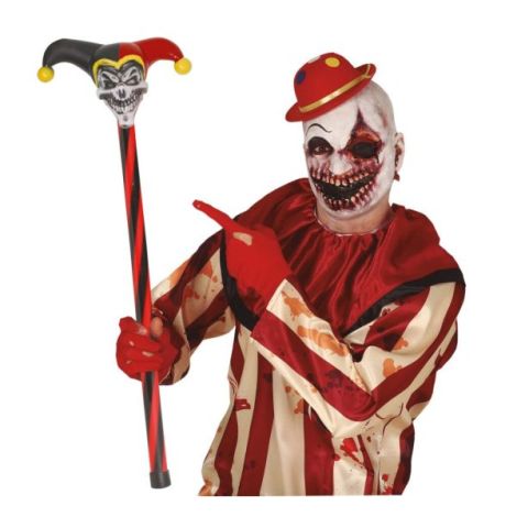 Sceptru Arlequin Guirca 90cm - Accesorii Halloween Premium - imagine 3