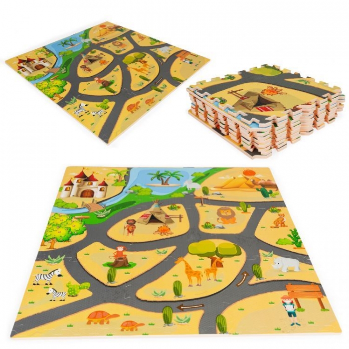Salteluta Educationala Safari 9 Piese Ecotoys