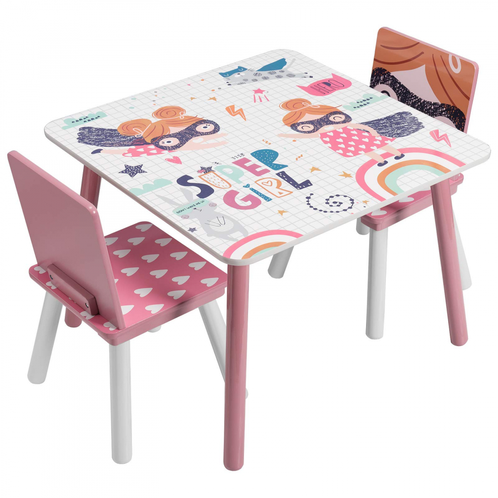 Set masă și 2 scaune Ginger Home Super Girl - imagine 9