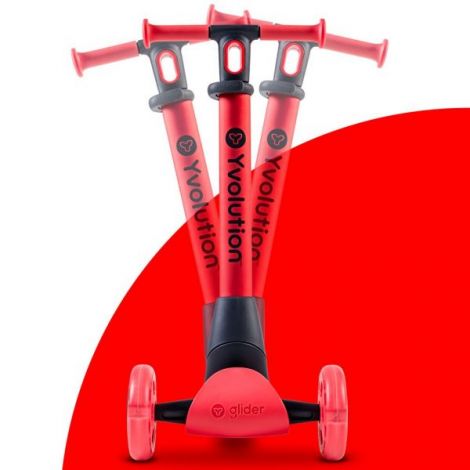 Trotineta 5-in-1 Yvolution Luna Red | Comandă Acum - imagine 5