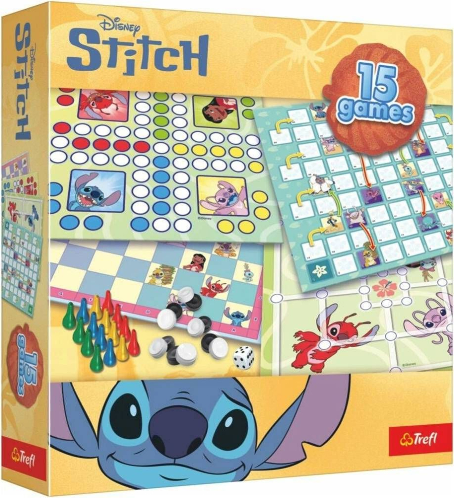 Trefl Disney Stitch 15 Jocuri - Distractiv