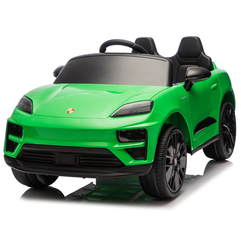 Masinuta electrica pentru copii, Porsche Macan, 140W 12V, roti EVA, scaun tapitat, echipata premium, verde