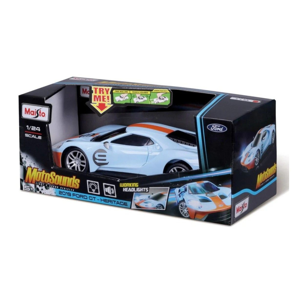 Maisto Ford GT Heritage 2019 cu Sunete și Lumini