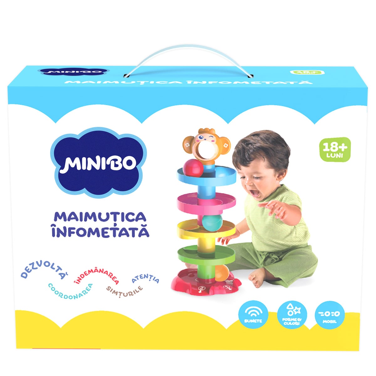 Maimutica Infometata Minibo | Jucarie Educativa