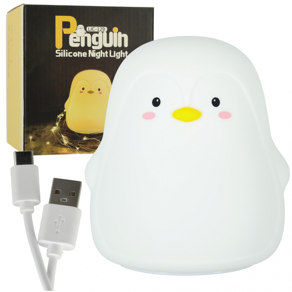 Lampa Veghe Pinguin LED RGB Ikonka