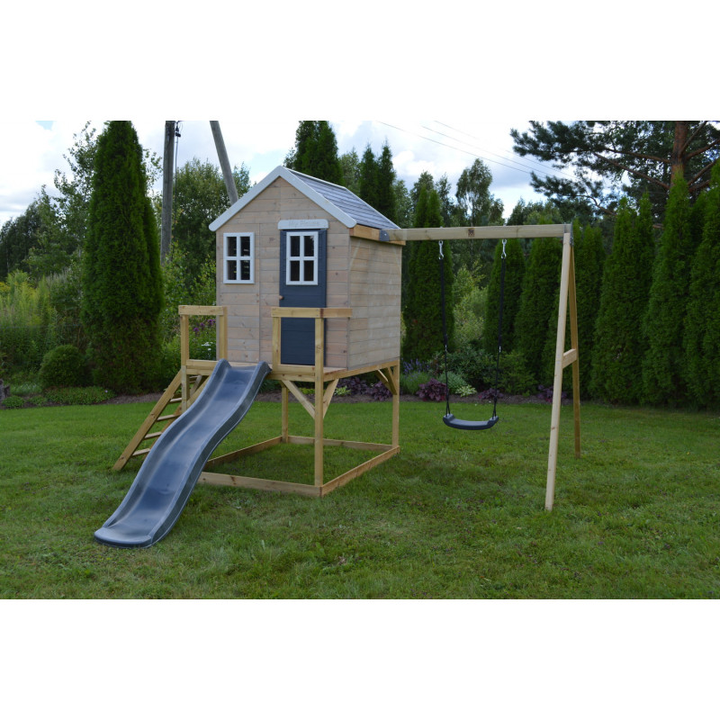 Casuta Gradina Grey Lodge Wendi cu Tobogan - imagine 7