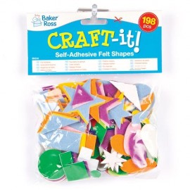 Forme Autoadezive Felt Baker Ross | Set 195 Buc - imagine 2