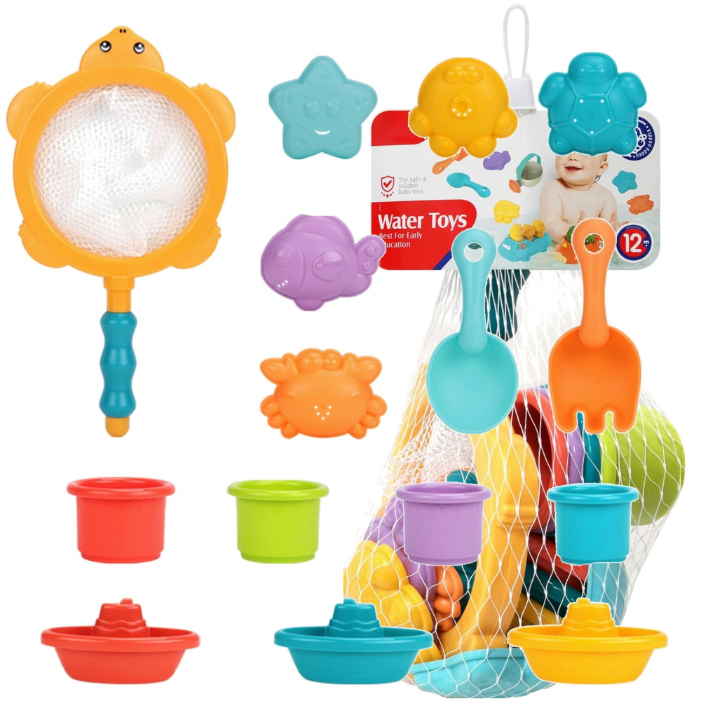 Set 12 Jucării Baie și Nisip Sfera Multicolor
